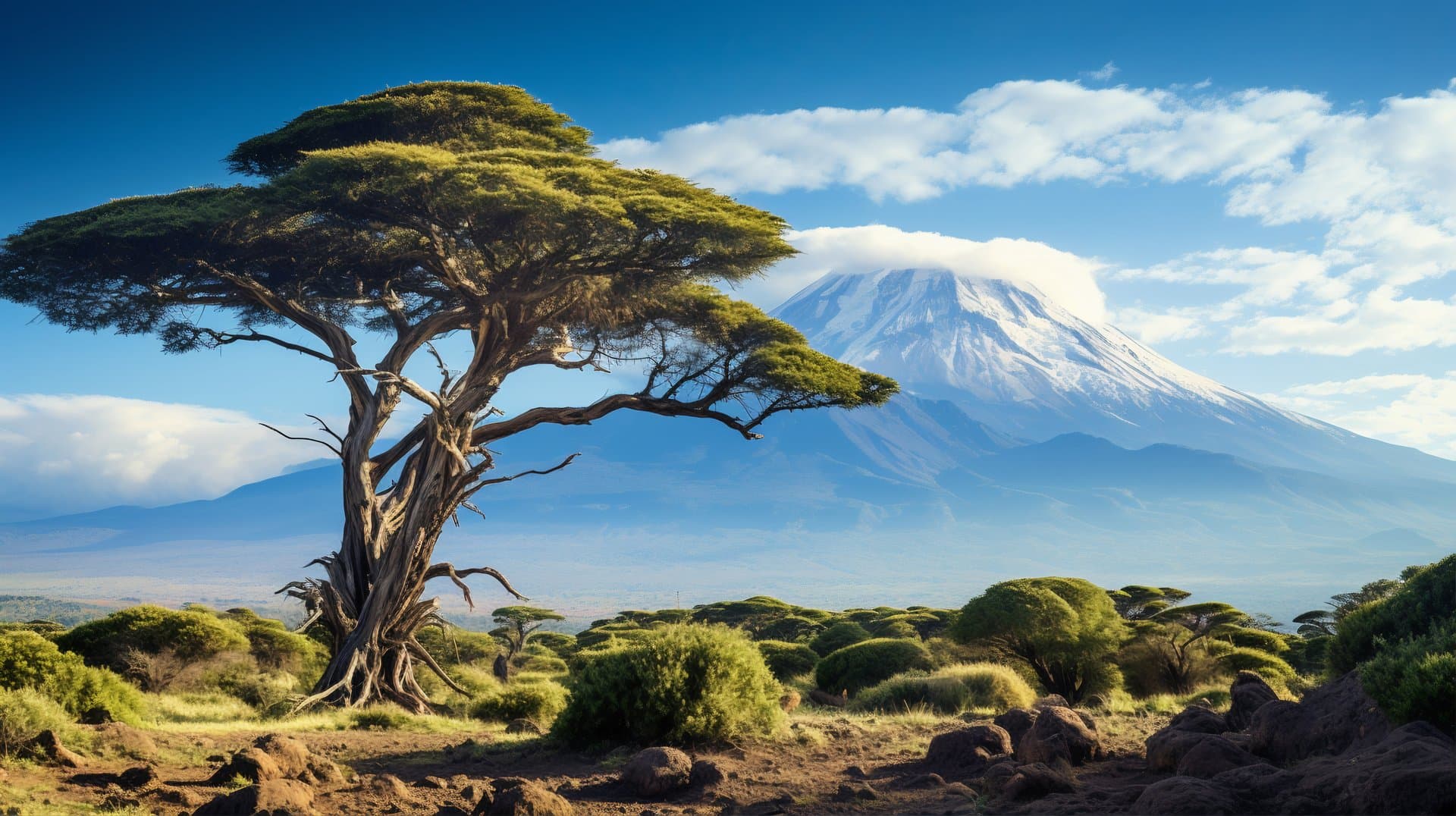 Virunga Volcano Landscape